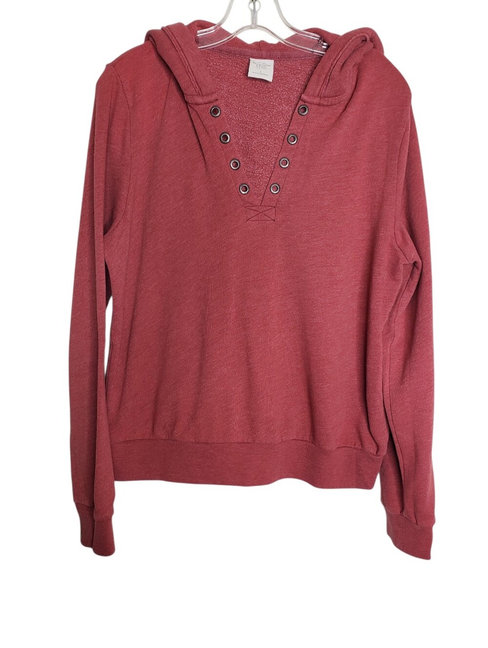 Abercrombie & Fitch Rust Red Pullover Hoodie Women's Size Large